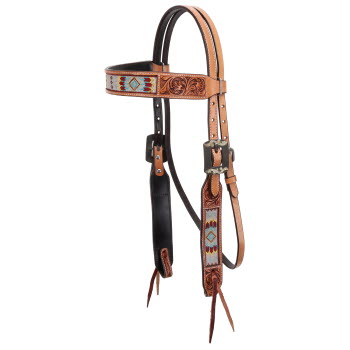 Showman Sunset Weave Browband Headstall