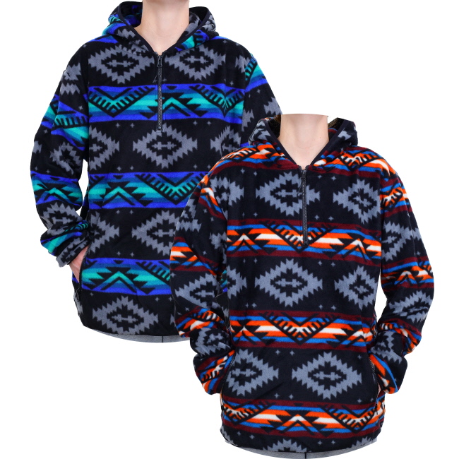 Black Mesa Quarter Zip Fleece Hoodie