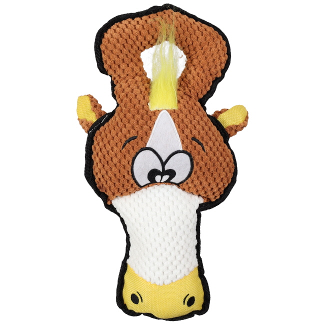Barnyard Bash Squeaker & Handle Plush Dog Toy #2