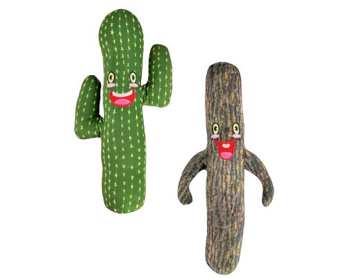 Plush Dog Toy Cactus&#47;Tree with squeaker