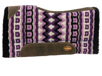 Klassy Cowgirl 28x30 Barrel Style purple colored memory felt bottom saddle pad