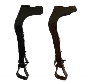 Leather Buddy Stirrup with plastic stirrups