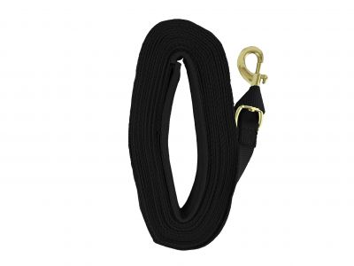 Heavy Duty 25' Web lunge line with padded handle. Replaceable brass snap and loop end #2