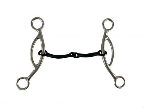 Showman 5" Stainless Steel Sweet Iron Broken Mouth with Sliding Gag
