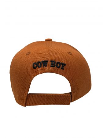 Embroidered Cowboy Ballcap with Steer Skull decal #5