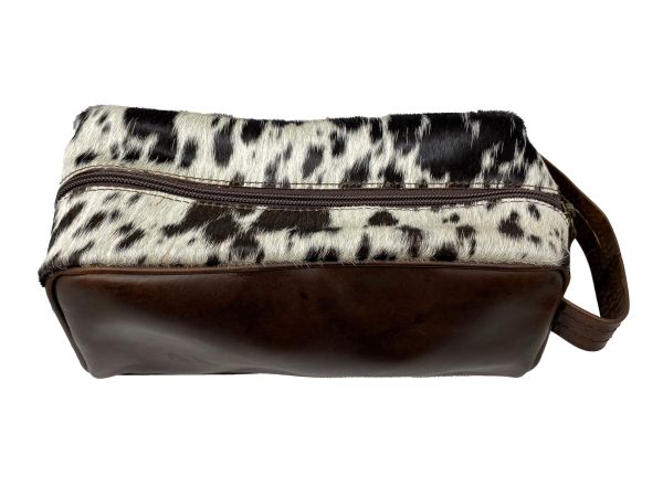 Klassy Cowgirl Genuine Hair on Cowhide Toiletry Dopp Kit Bag #2