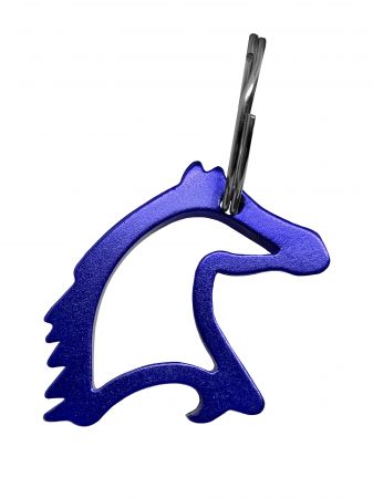 1-1&#47;3" Aluminum horse head key chain and bottle opener #3