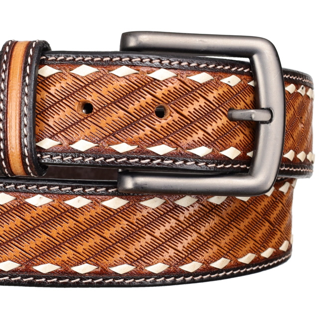 Showman Ranch Hand Argentina Cow Leather Belt #2