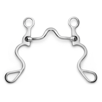 Showman Long S Shank with Smooth Low Port
