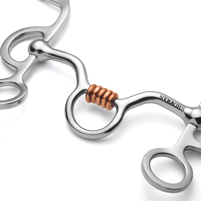 Showman Argentine Shank with Medium Port Copper Rollers #3