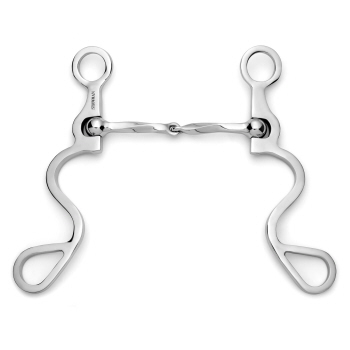 Showman Long S Shank with Slow Twist Snaffle