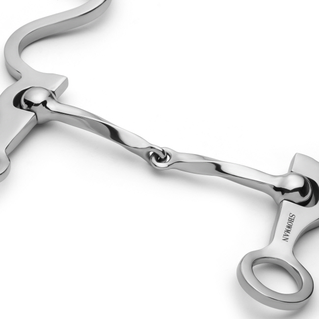 Showman Long S Shank with Slow Twist Snaffle #2