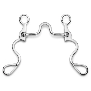 Showman Long S Shank with Flat High Port