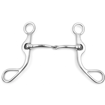 Showman Curved Shank with Smooth Snaffle