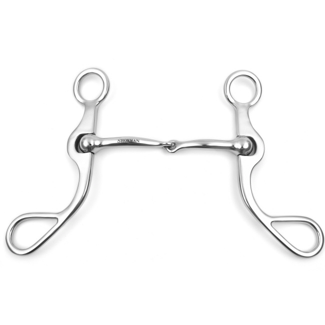 Showman Curved Shank with Smooth Snaffle