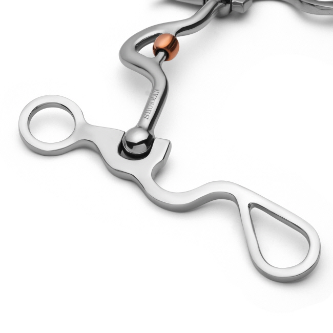 Showman S Shank with Smooth Low Port Copper Rollers #3