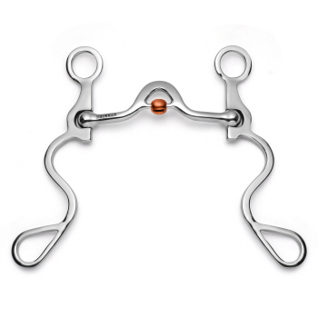 Showman Long S Shank with Smooth Low Port Copper Rollers