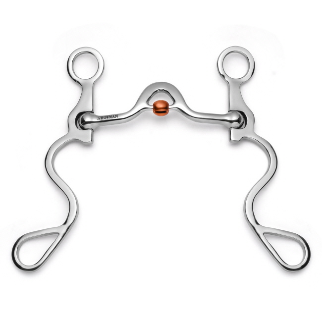 Showman Long S Shank with Smooth Low Port Copper Rollers