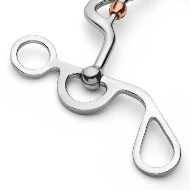Showman Argentine Shank with Smooth Low Port Copper Rollers #3