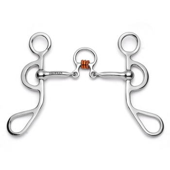 Showman Argentine Shank with Three Piece Jointed Copper Rollers
