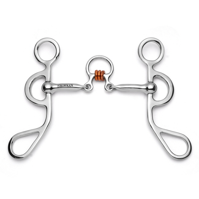 Showman Argentine Shank with Three Piece Jointed Copper Rollers