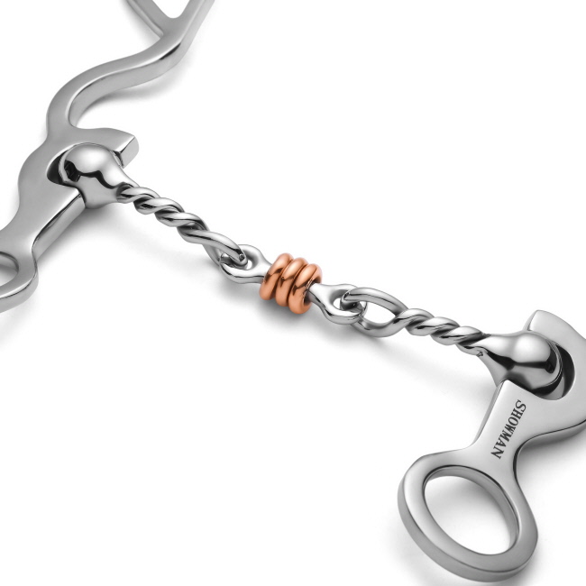 Showman S Shank with Jointed Twisted Wire Dogbone #2