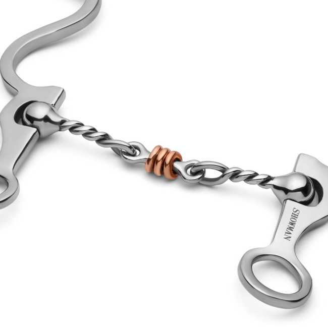 Showman Long S Shank with Jointed Twisted Wire Dog Bone #2
