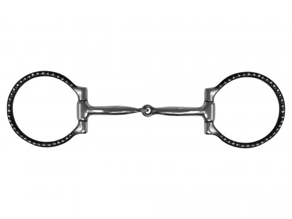 Showman Western Dotted D-Ring Single Joint Bit