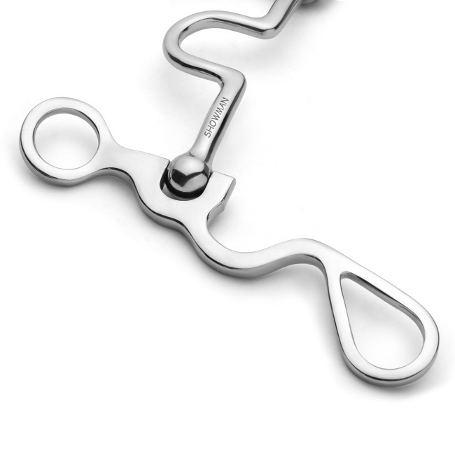 Showman S Shank with Fixed Port Tongue Reief #3