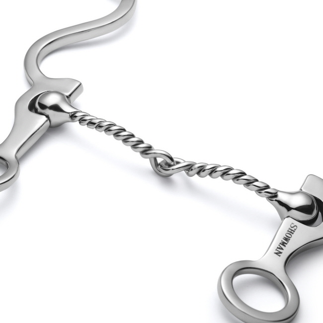 Showman Long S Shank with Twisted Wire Snaffle #2