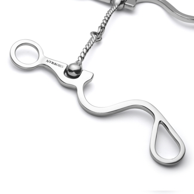Showman Long S Shank with Twisted Wire Snaffle #3