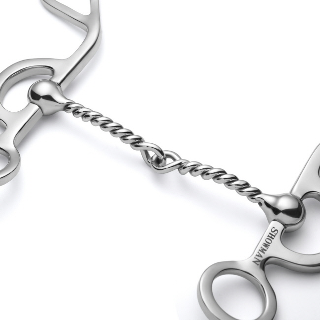 Showman Argentine Shank with Twisted Wire Snaffle #2