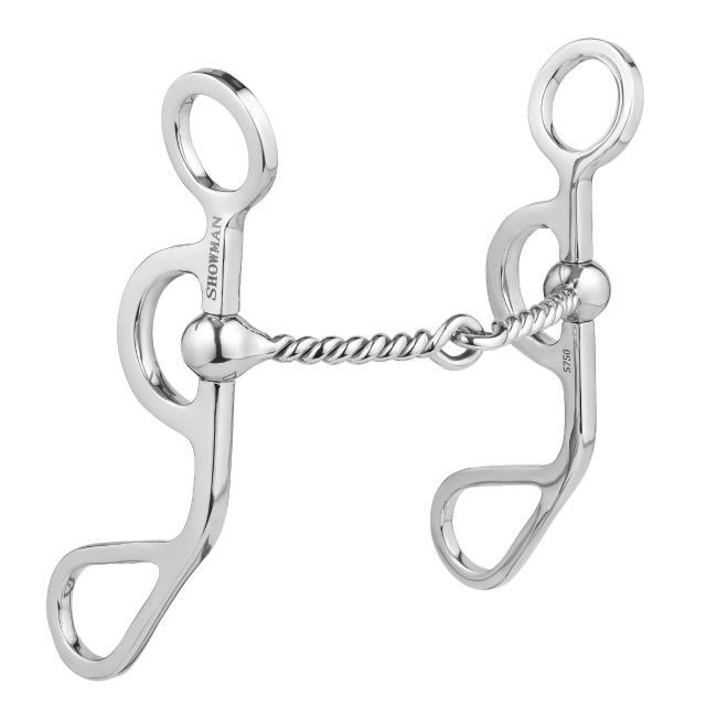 Showman Argentine Shank with Twisted Wire Snaffle #4