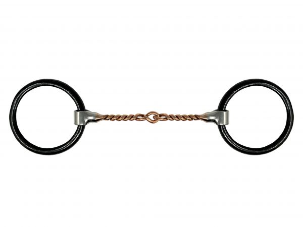 Showman Weighted loose ring copper wire mouth bit