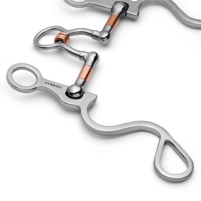 Showman Long S Shank with Copper Wrapped Ported Rollers #3