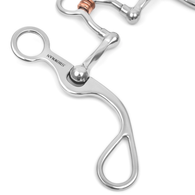 Showman Curved Shank with Slow Twist Port Copper Rollers #2