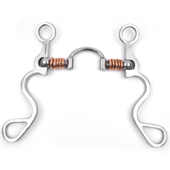 Showman Long S Shank with Correction Port Copper Rings