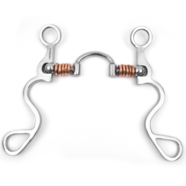 Showman Long S Shank with Correction Port Copper Rings