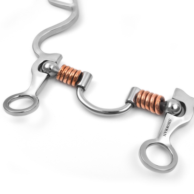 Showman Long S Shank with Correction Port Copper Rings #2