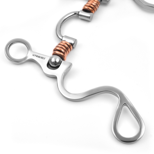 Showman Long S Shank with Correction Port Copper Rings #3