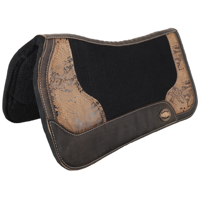 Klassy Cowgirl 28" x 30" Desert Rattler Contoured Felt Saddle Pad #2
