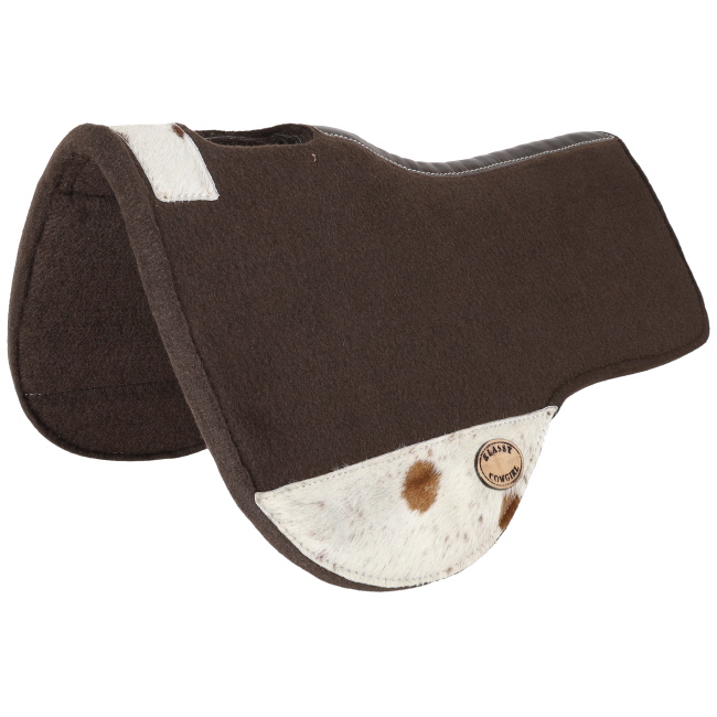 Klassy Cowgirl 28" x 30" Rodeo Hide Contoured Felt Saddle Pad #2