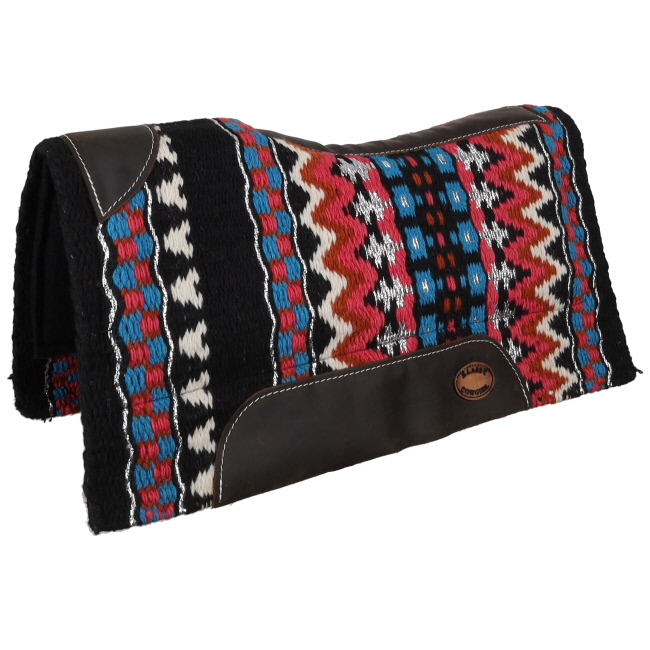 Klassy Cowgirl 28" x 30" Sundance Sunset Contoured Wool Top Saddle Pad with Felt Bottom #2