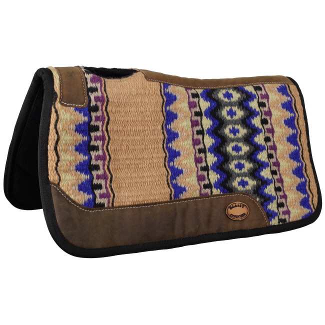 Klassy Cowgirl 28" x 30" Desert Blue Saddle Pad with Felt Bottom #2