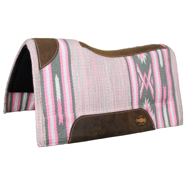 Klassy Cowgirl 28" x 30" Bubblegum Pink Saddle Pad with Felt Bottom #2
