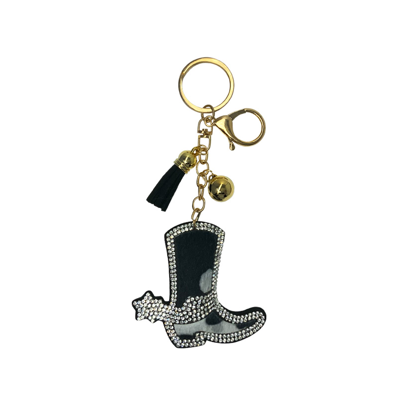 Bling Rhinestone Keychain - Cowhide Boot