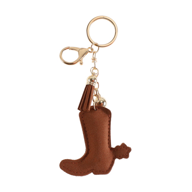 Bling Rhinestone Keychain - Cheetah Boot #2