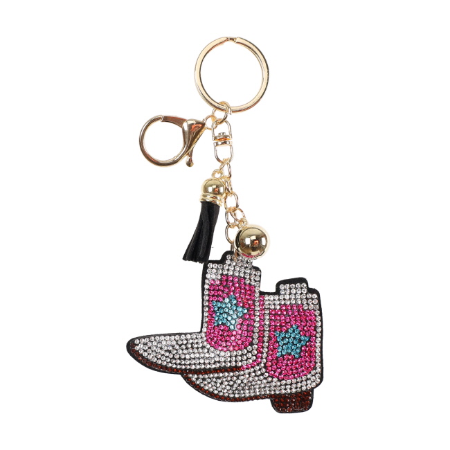 Bling Rhinestone Keychain - Stardust Boots