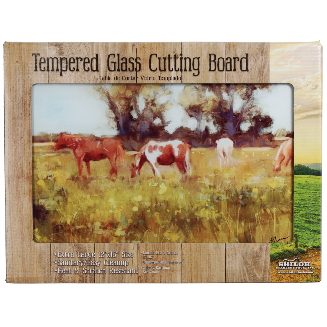 Meadow Graze Tempered Glass Cutting Board #2