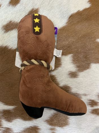 Western Plush Squeaky Dog Toy - Cowboy Boot #3